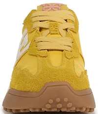 Sam Edelman Langley Suede Nylon Logo Detail Platform Retro Sneakers