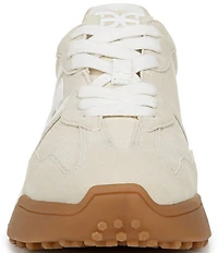 Sam Edelman Langley Suede Nylon Logo Detail Platform Retro Sneakers