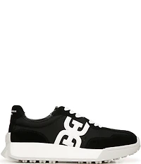 Sam Edelman Langley Suede Nylon Logo Detail Platform Retro Sneakers