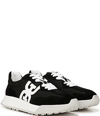 Sam Edelman Langley Suede Nylon Logo Detail Platform Retro Sneakers