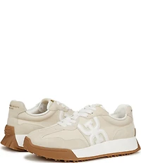 Sam Edelman Langley Suede Nylon Logo Detail Platform Retro Sneakers