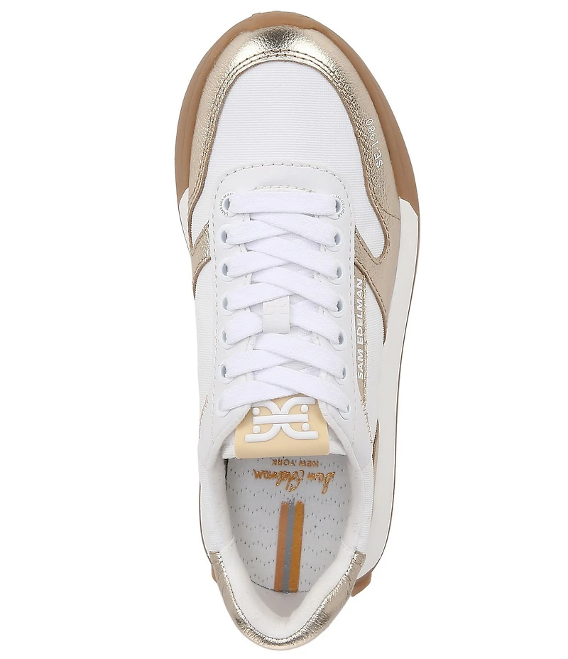 Sam Edelman Layla Metallic Leather Retro Sneakers