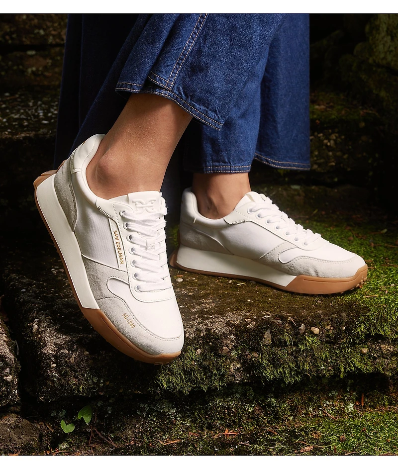 Sam Edelman Layla Suede and Nylon Retro Sneakers
