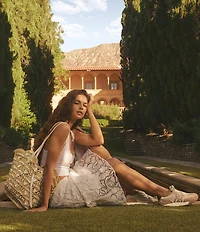 Sam Edelman Laylah Raffia Woven Tote Bag