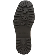 Sam Edelman Lea Suede Bit Buckle Lug Sole Loafers