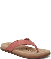Sam Edelman Lila Basket Weave Raffia Thong Sandals