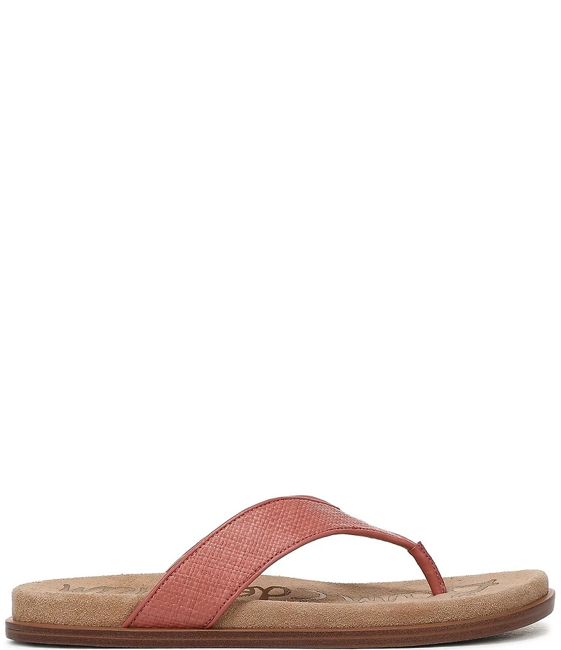 Sam Edelman Lila Basket Weave Raffia Thong Sandals