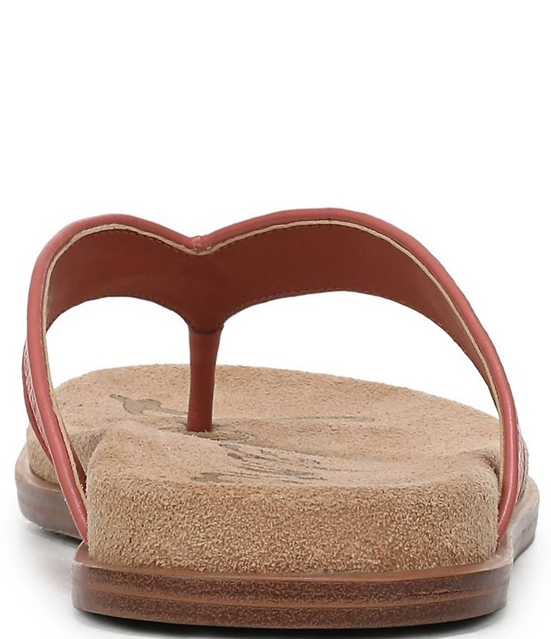 Sam Edelman Lila Basket Weave Raffia Thong Sandals