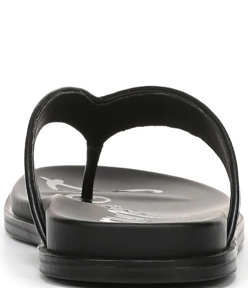 Sam Edelman Lila Leather Croco Pint Flip Flops