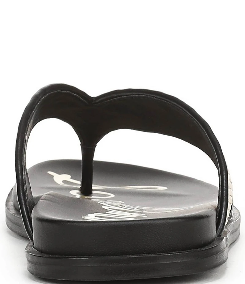 Sam Edelman Lila Raffia Thong Flip Flops