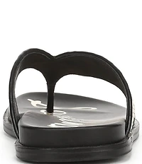 Sam Edelman Lila Raffia Thong Flip Flops