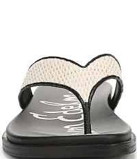 Sam Edelman Lila Raffia Thong Flip Flops