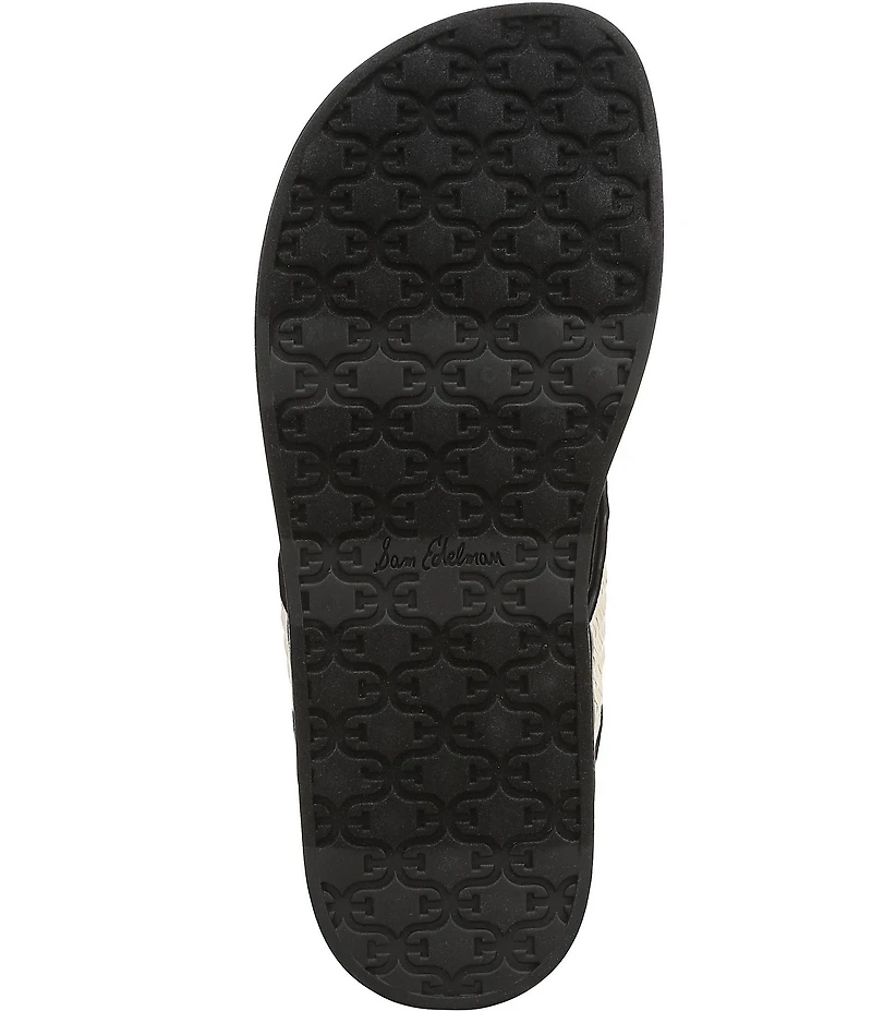 Sam Edelman Lila Raffia Thong Flip Flops