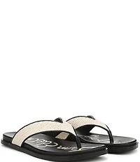 Sam Edelman Lila Raffia Thong Flip Flops