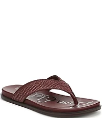 Sam Edelman Lila Raffia Thong Flip Flops