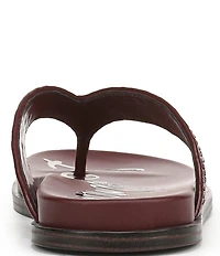 Sam Edelman Lila Raffia Thong Flip Flops