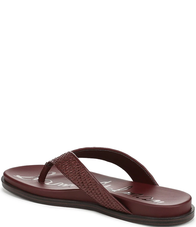 Sam Edelman Lila Raffia Thong Flip Flops