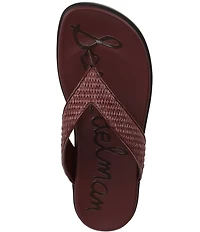 Sam Edelman Lila Raffia Thong Flip Flops