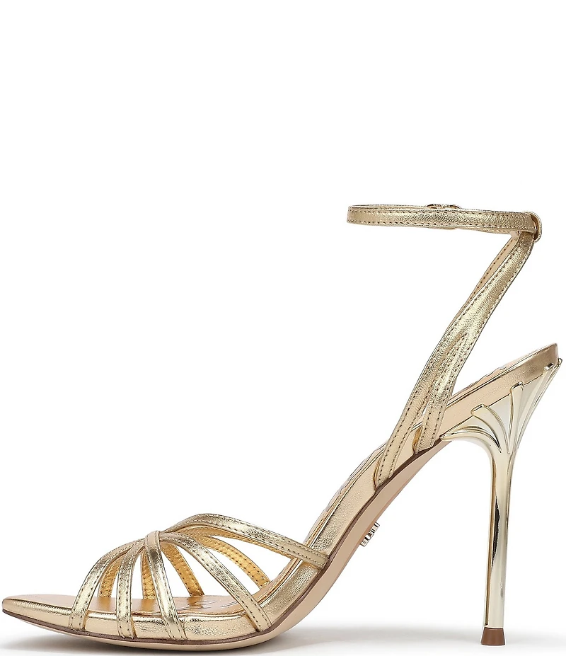 Sam Edelman Lili Leather Ankle Strap Stiletto Dress Sandals