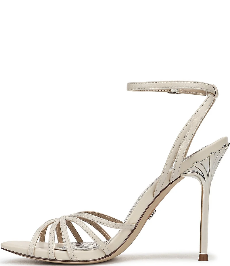 Sam Edelman Lili Leather Ankle Strap Stiletto Dress Sandals