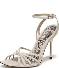 Sam Edelman Lili Leather Ankle Strap Stiletto Dress Sandals