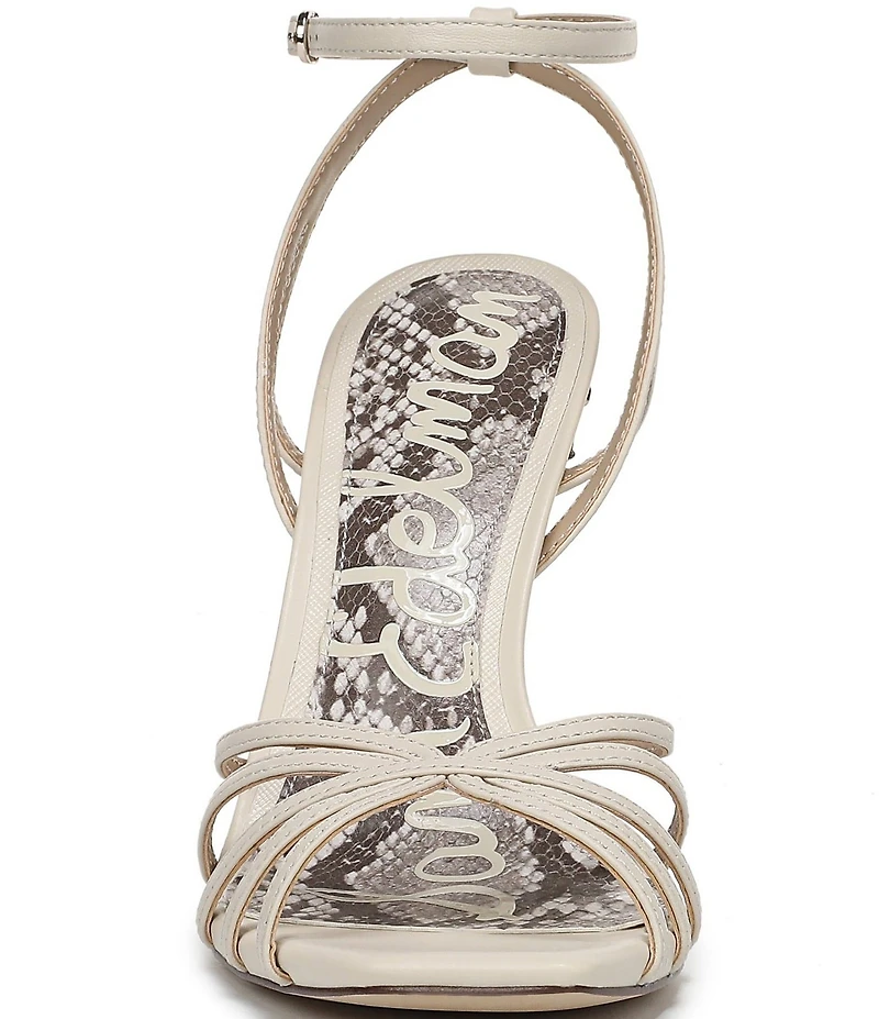 Sam Edelman Lili Leather Ankle Strap Stiletto Dress Sandals