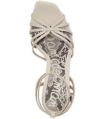 Sam Edelman Lili Leather Ankle Strap Stiletto Dress Sandals