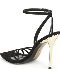 Sam Edelman Lili Suede Ankle Strap Stiletto Dress Sandals