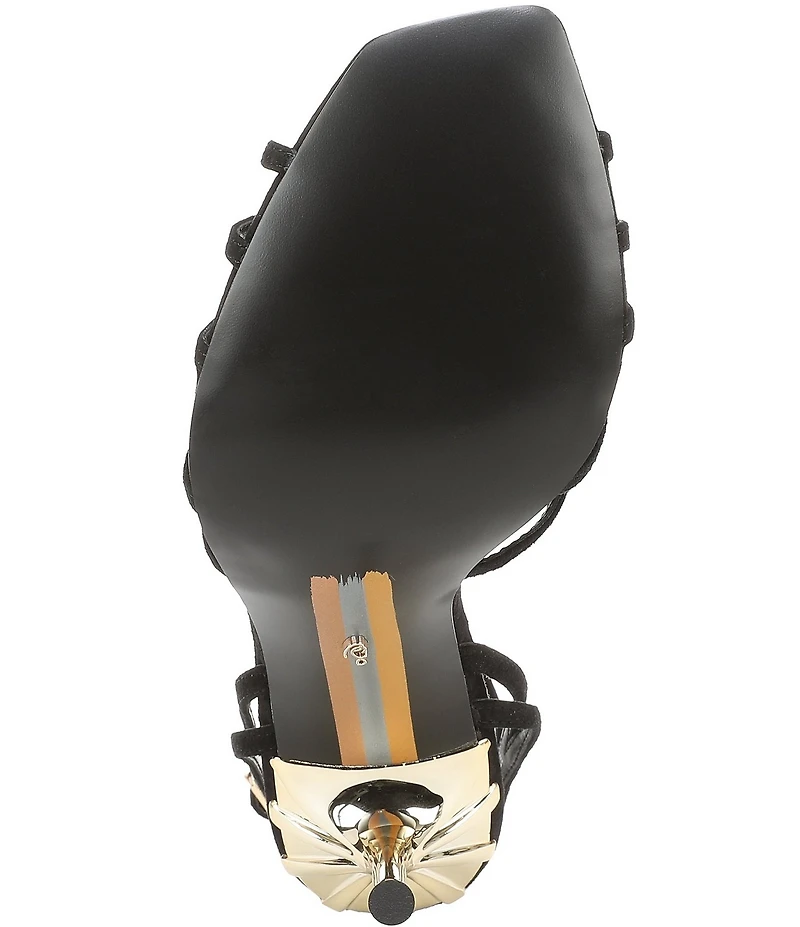 Sam Edelman Lili Suede Ankle Strap Stiletto Dress Sandals