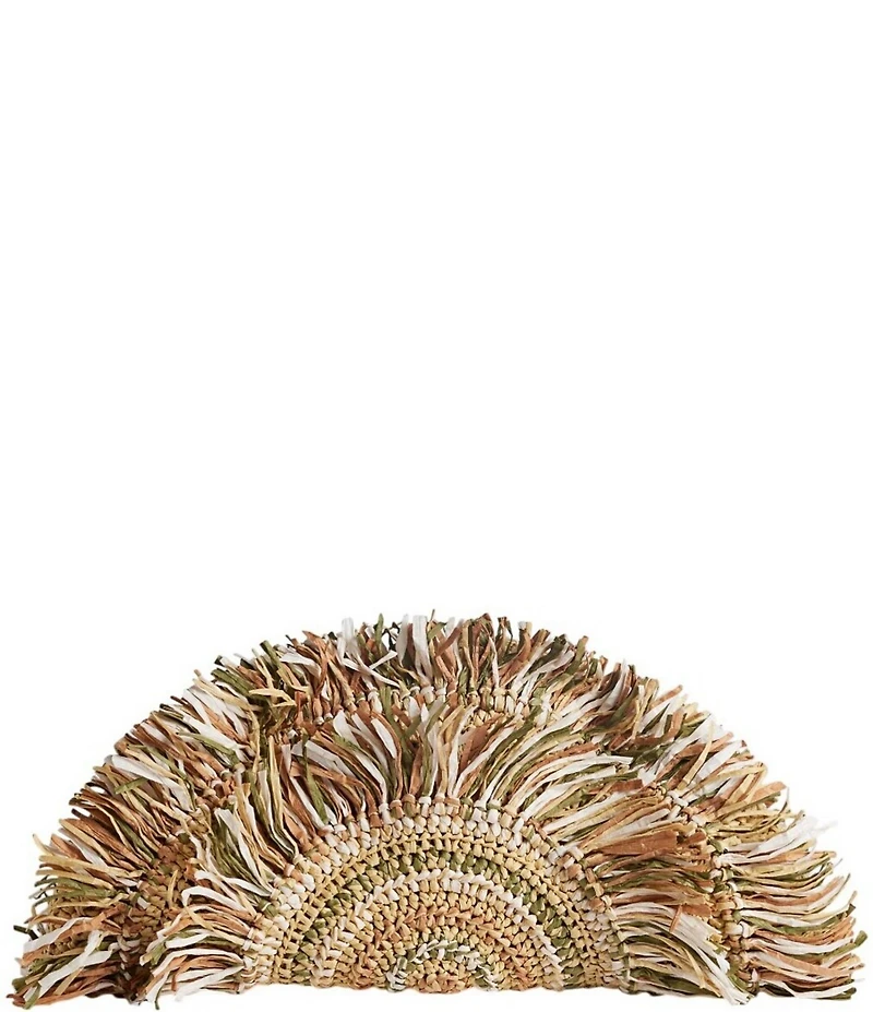 Sam Edelman Lily Raffia Woven Clutch Bag