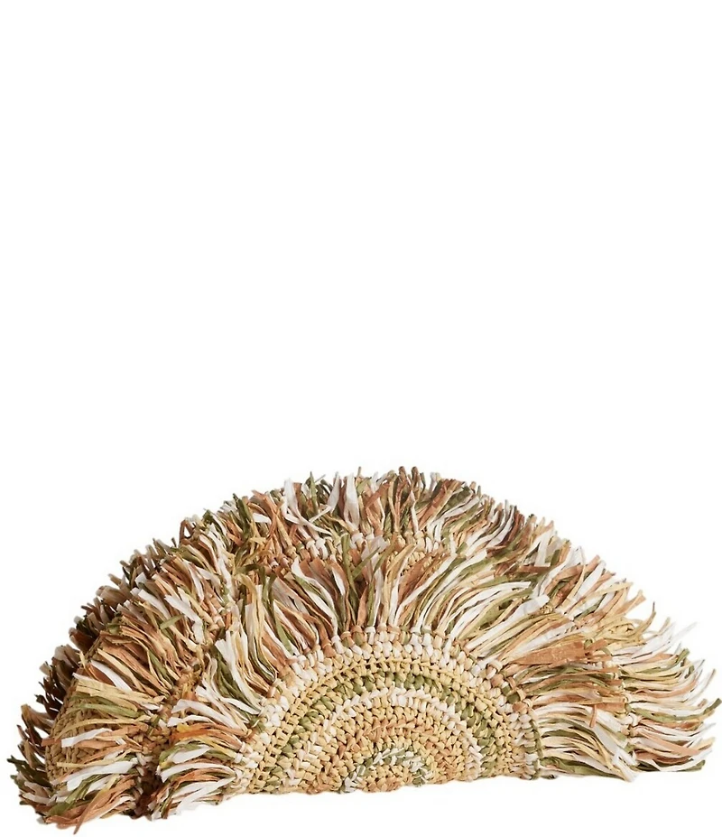 Sam Edelman Lily Raffia Woven Clutch Bag