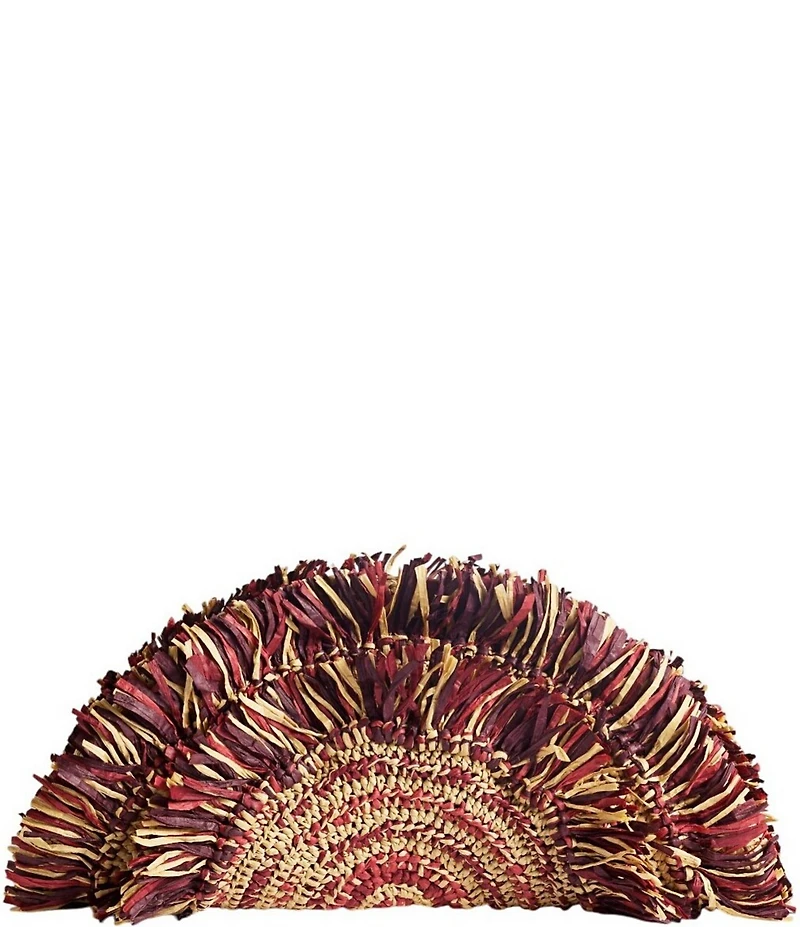 Sam Edelman Lily Raffia Woven Clutch Bag