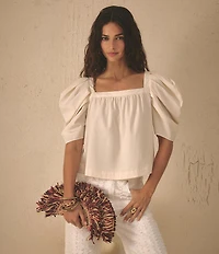 Sam Edelman Lily Raffia Woven Clutch Bag