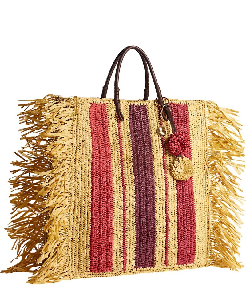 Sam Edelman Lily Raffia Woven Tote Bag