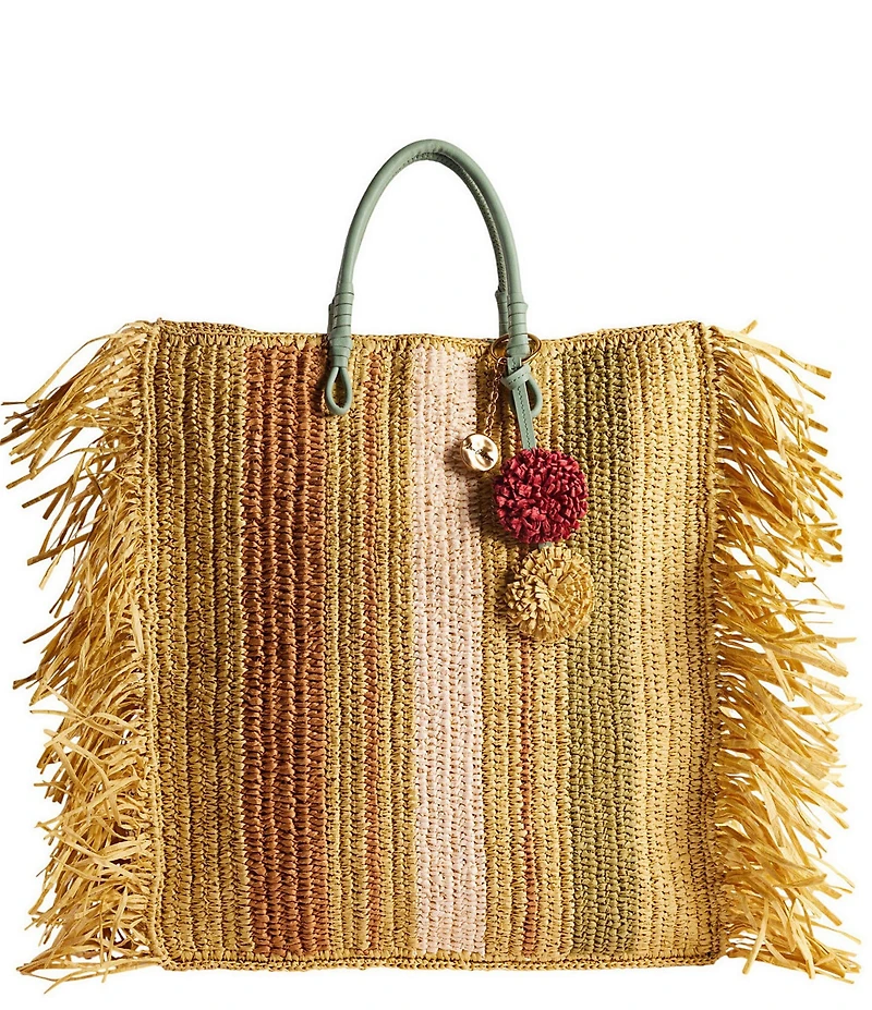Sam Edelman Lily Raffia Woven Tote Bag