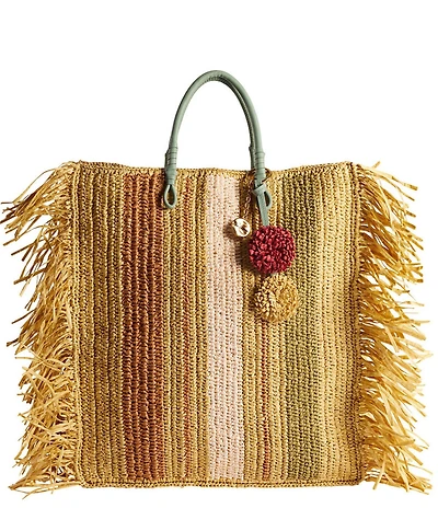 Sam Edelman Lily Raffia Woven Tote Bag