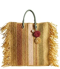 Sam Edelman Lily Raffia Woven Tote Bag