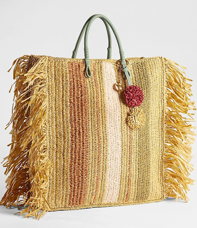 Sam Edelman Lily Raffia Woven Tote Bag
