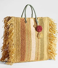 Sam Edelman Lily Raffia Woven Tote Bag