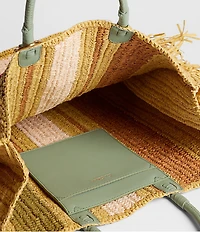 Sam Edelman Lily Raffia Woven Tote Bag