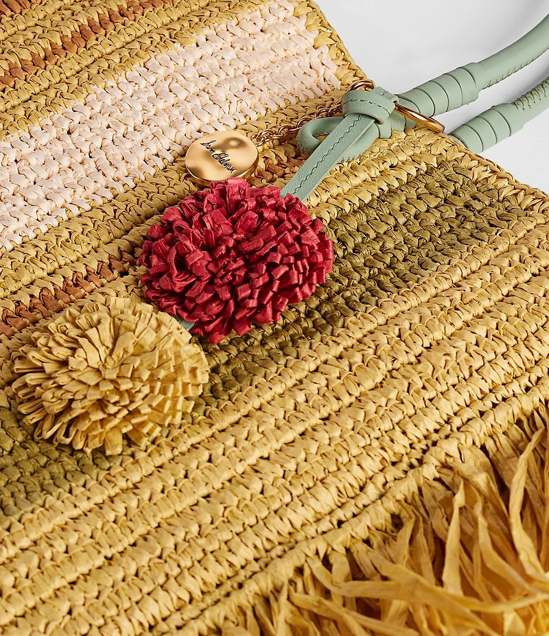 Sam Edelman Lily Raffia Woven Tote Bag