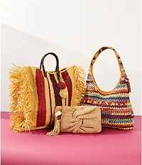 Sam Edelman Lily Raffia Woven Tote Bag