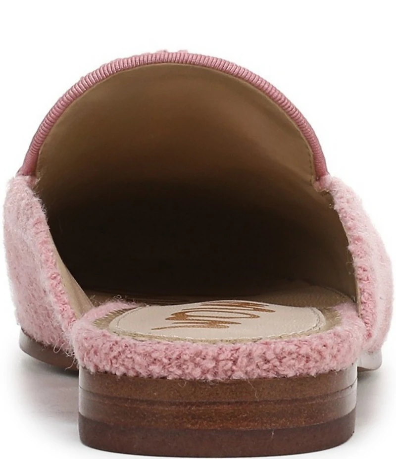 Sam Edelman Linnie Boucle Fabric Bit Buckle Loafer Mules