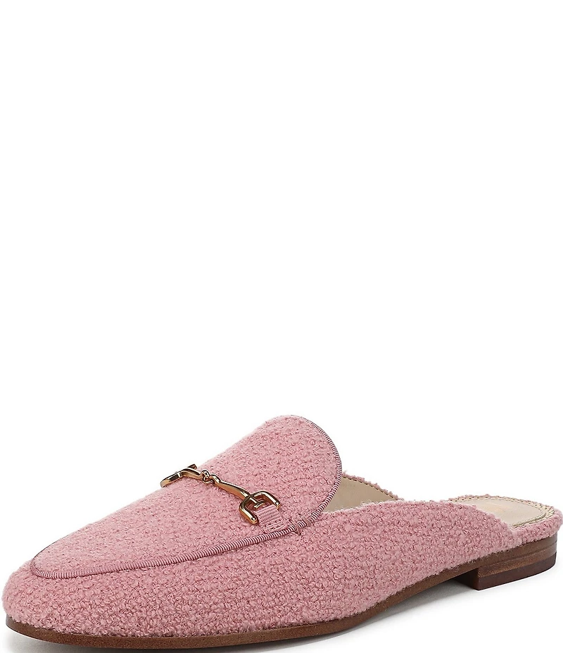Sam Edelman Linnie Boucle Fabric Bit Buckle Loafer Mules