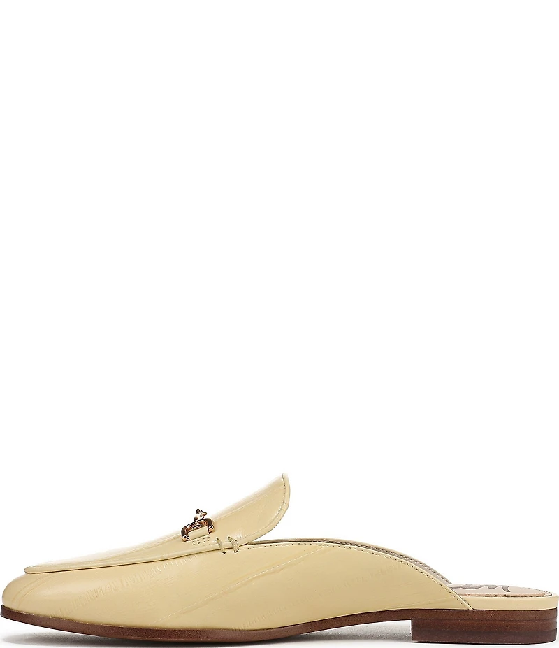 Sam Edelman Linnie Embossed Leather Bit Buckle Loafer Mules