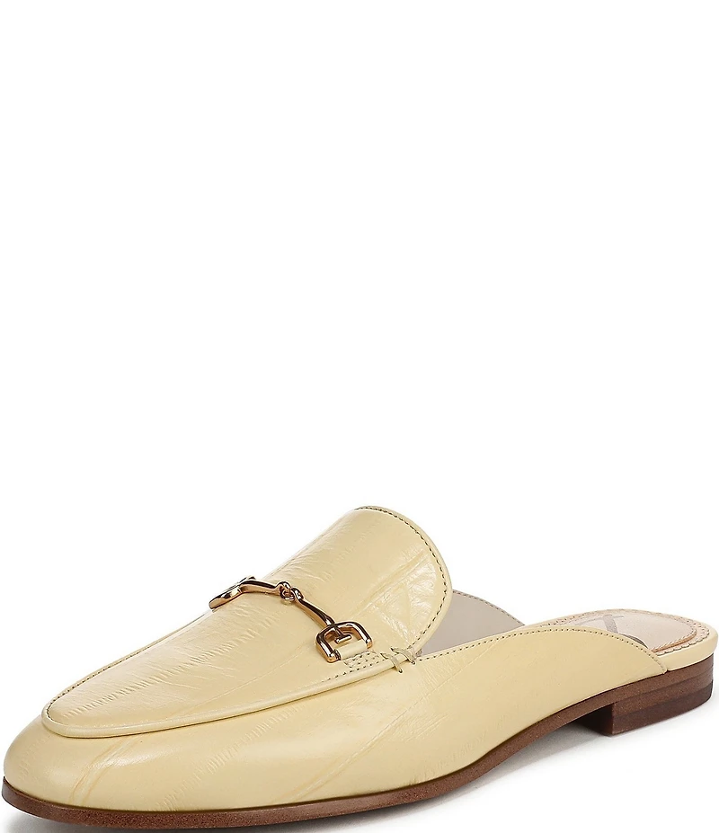 Sam Edelman Linnie Embossed Leather Bit Buckle Loafer Mules