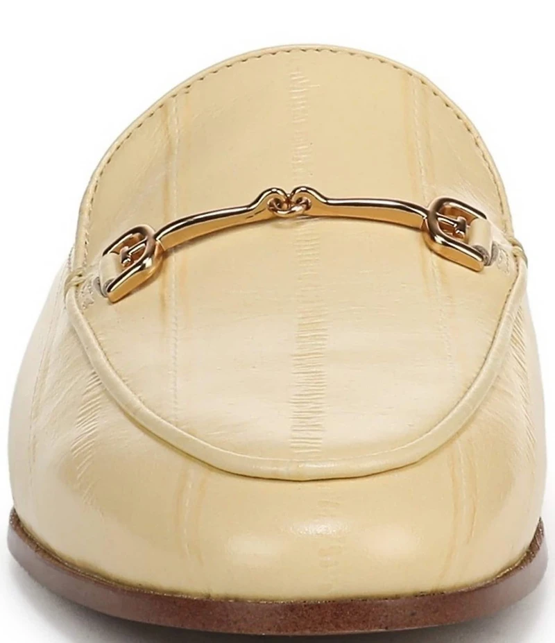 Sam Edelman Linnie Embossed Leather Bit Buckle Loafer Mules