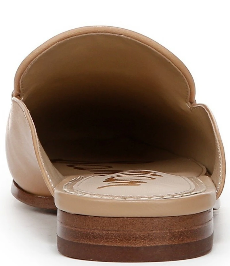 Sam Edelman Linnie Leather Bit Buckle Flat Mule Loafers
