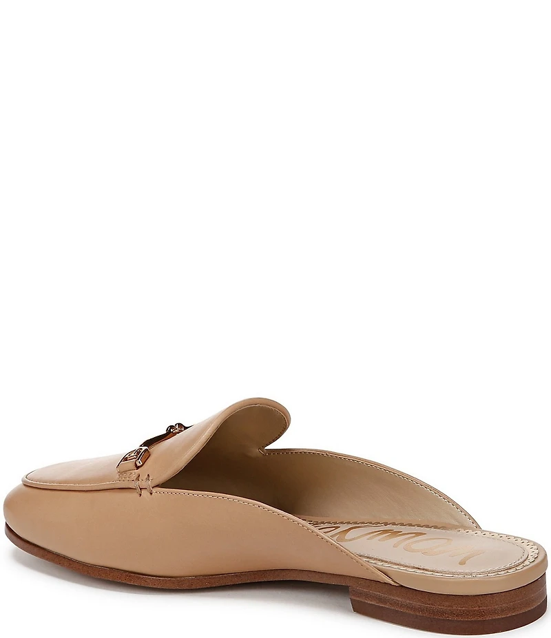Sam Edelman Linnie Leather Bit Buckle Flat Mule Loafers