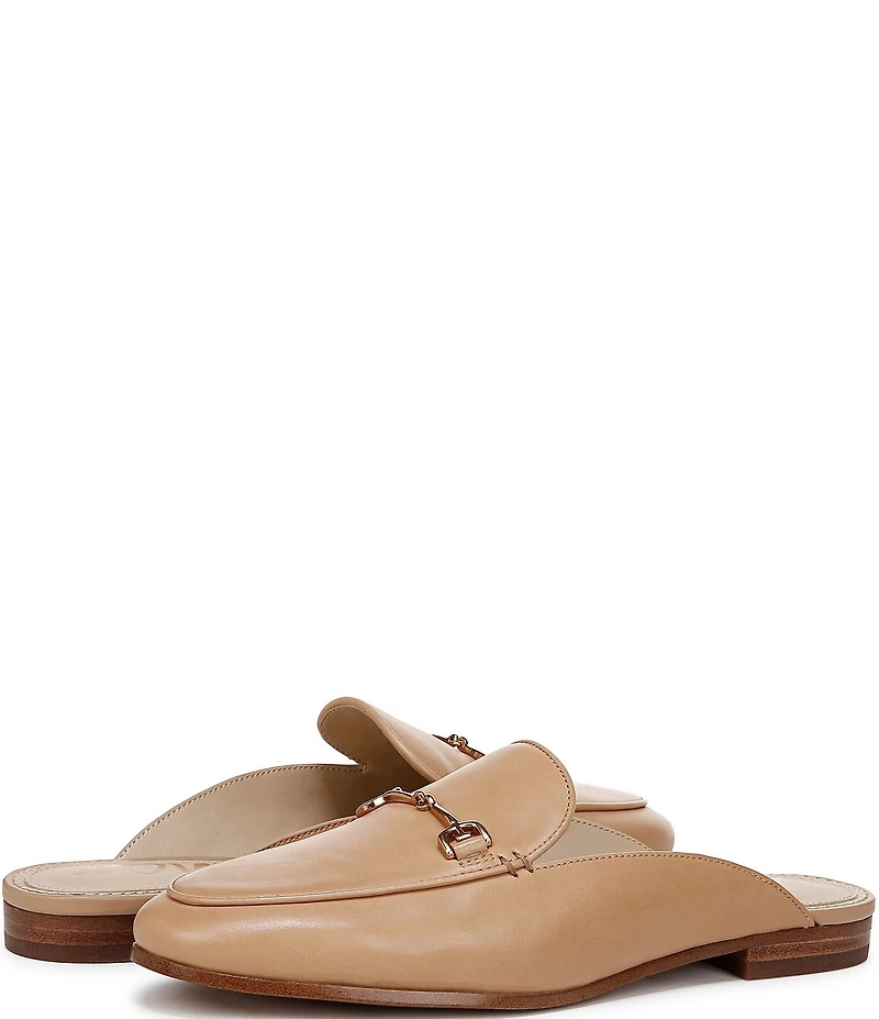 Sam Edelman Linnie Leather Bit Buckle Flat Mule Loafers